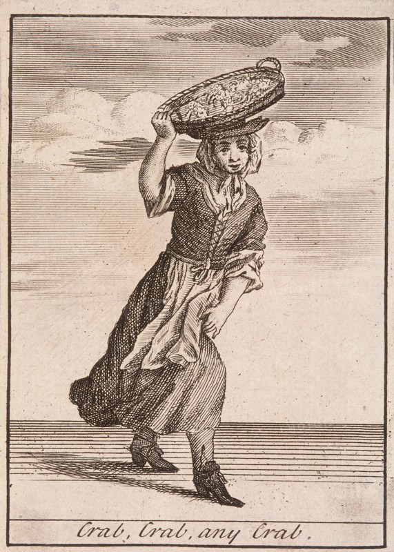 'Crab, Crab, any Crab', Cries of London, (c1688?). Artist: Anon