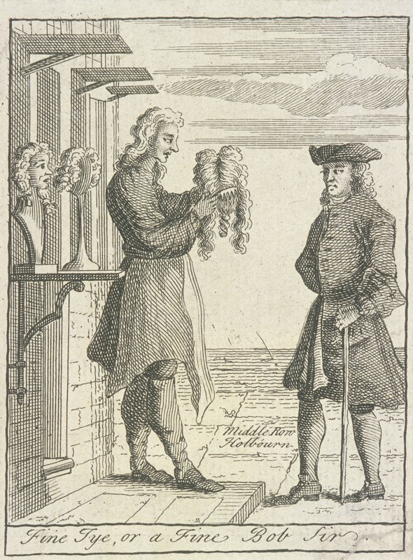 'Fine Tye, or a Fine Bob Sir', Cries of London, (c1688?). Artist: Anon