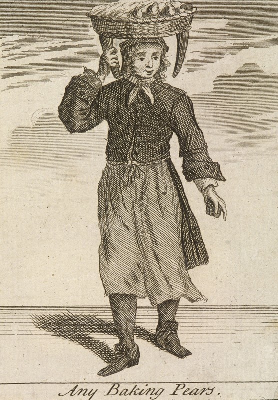 'Any Baking Pears', Cries of London, (c1688?). Artist: Anon