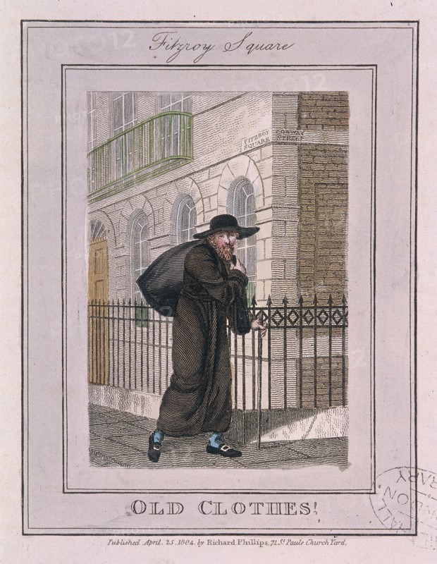 'Old Clothes!', Cries of London, 1804. Artist: Anon