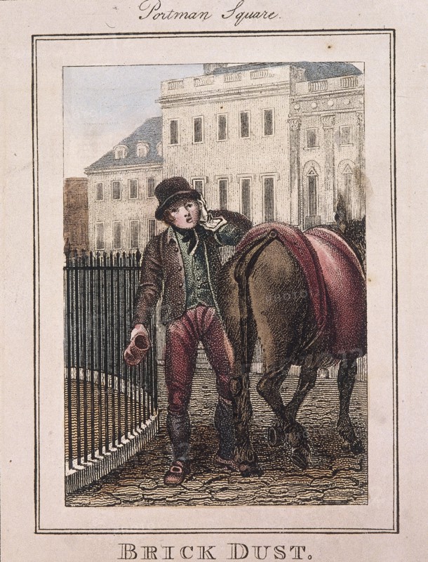 'Brick Dust', Cries of London, 1804. Artist: Anon