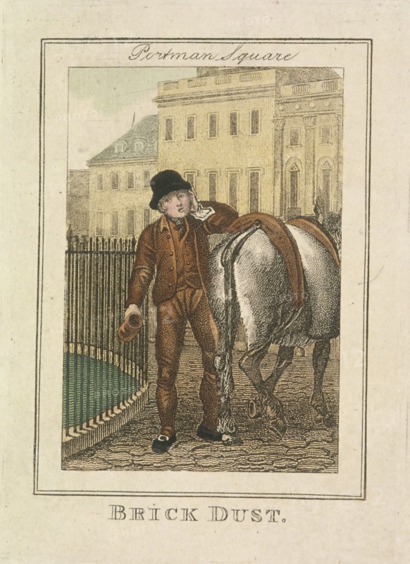 'Brick Dust', Cries of London, 1804. Artist: Anon