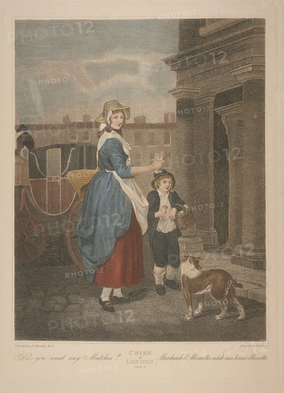 'Do you want any Matches?', Cries of London, c1870. Artist: Anon