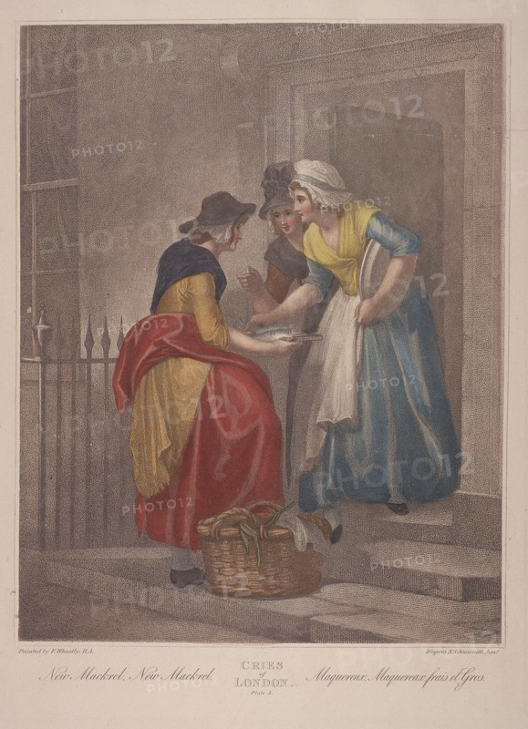 New Mackrel, New Mackrel', Cries of London, c1870. Artist: Anon