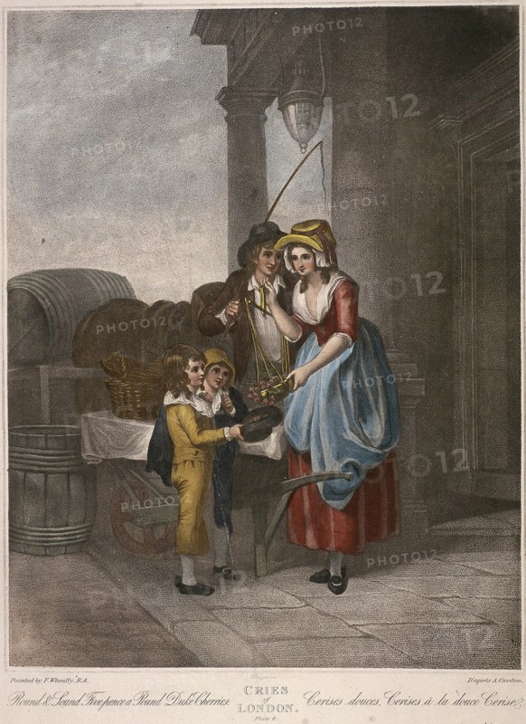 'Round & Sound Fivepence a Pound Duke Cherries', Cries of London, c1870. Artist: Anon