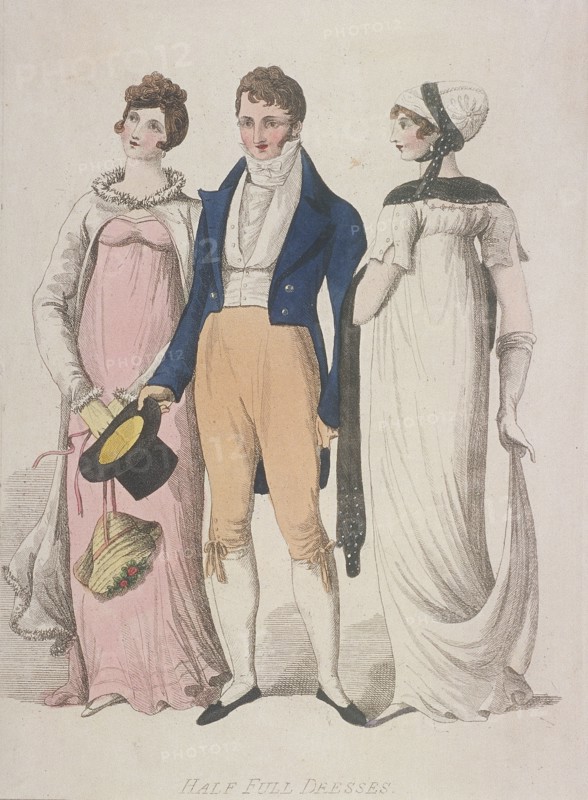 Half full dresses, c1810. Artist: W Read
