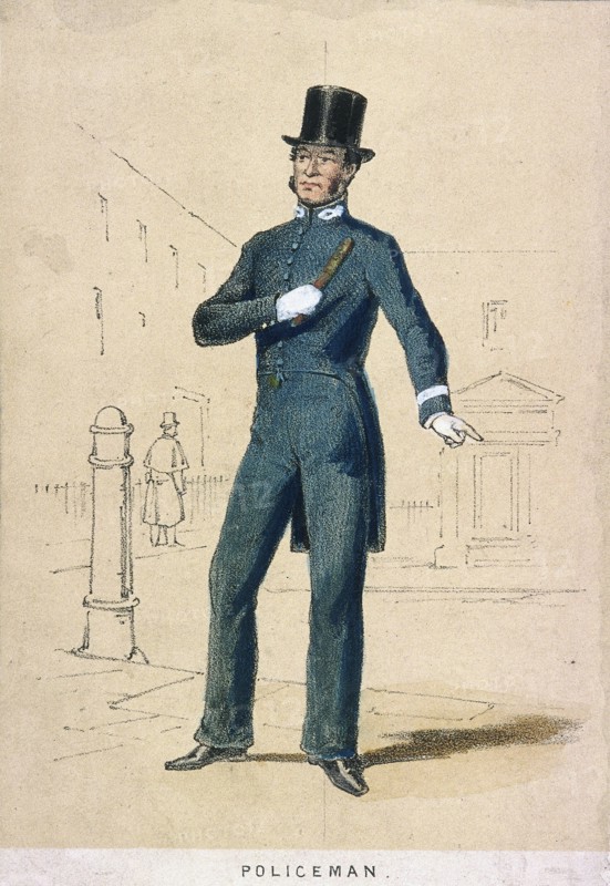 A policeman, 1855. Artist: Day & Son
