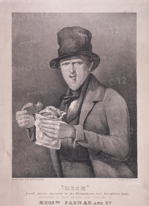 'Dick: A well known character in the Westminster and Blackfriars Roads', c1845. Artist: H Barnett
