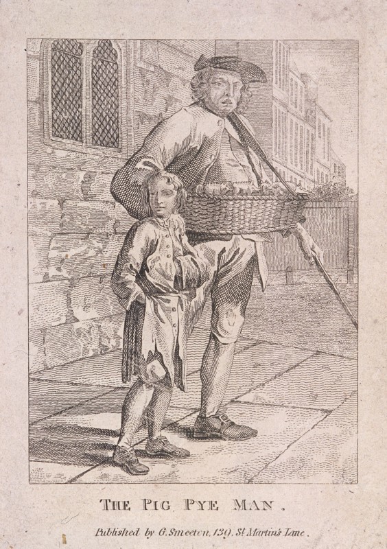 Pig pie seller, c1820. Artist: Anon