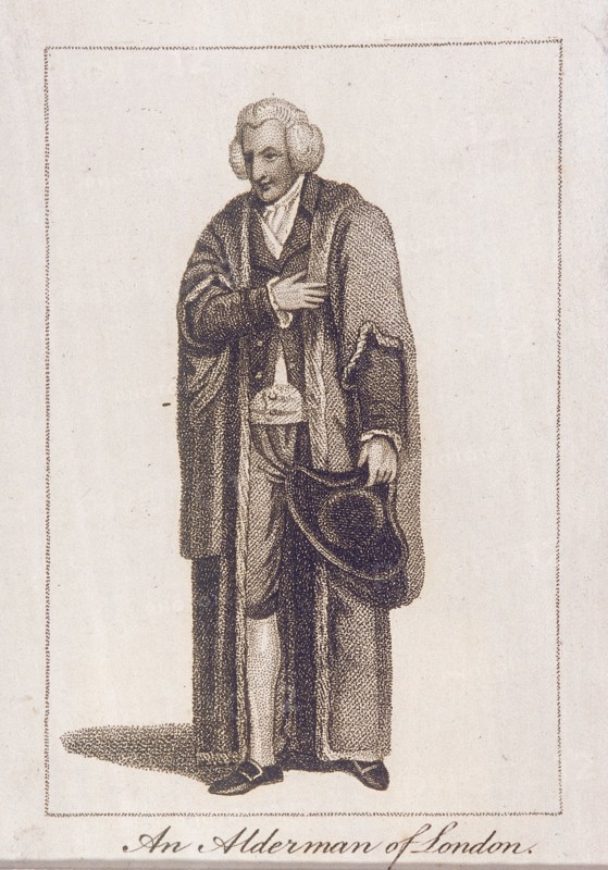 An Alderman of the City of London in civic costume, 1805. Artist: Anon