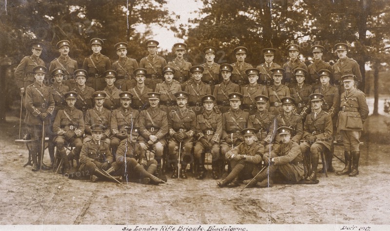 3rd London Rifle Brigade, Blackdowne, 1917. Artist: Anon