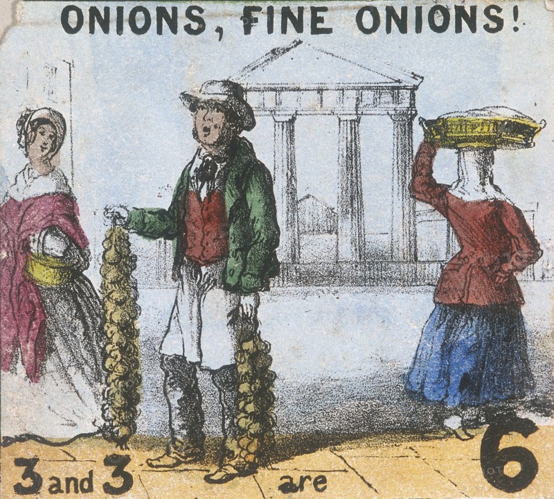 'Onions, Fine Onions!', Cries of London, c1840. Artist: TH Jones