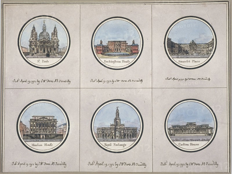 General views of London, 1792. Artist: Anon