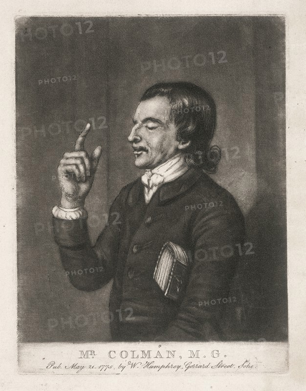 Mr Colman, a Methodist preacher, 1775. Artist: Anon