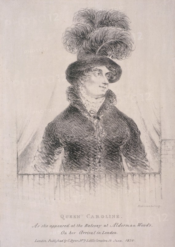 Caroline, Consort of George IV, 1820. Artist: C Dyer