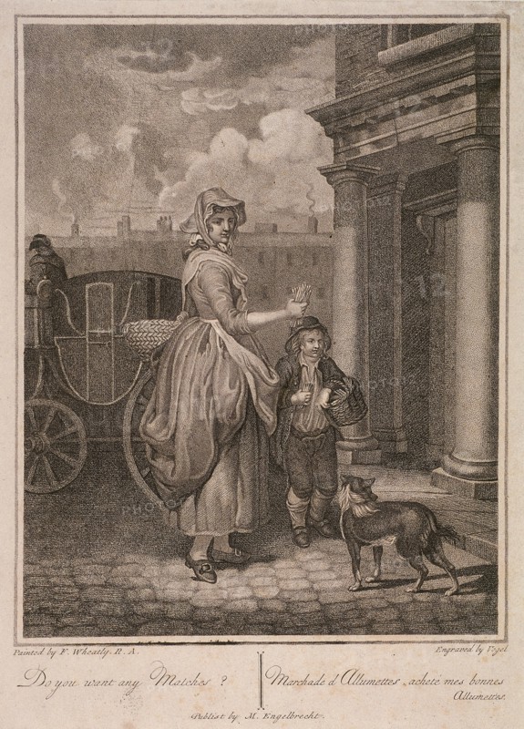 'Do you want any Matches?', Cries of London, c1794. Artist: Vogel