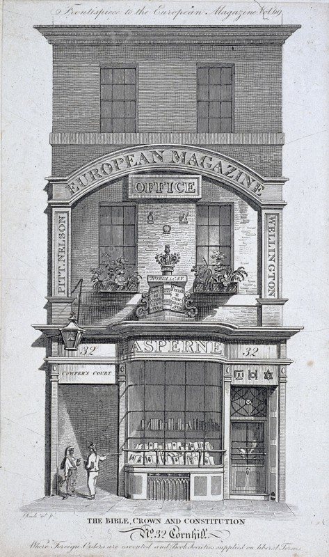 No 32 Cornhill, London, c1800. Artist: Samuel Rawle