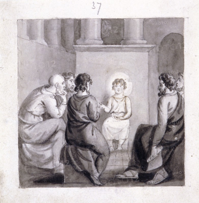 'The Child Jesus in the Temple', 19th century. Artist: Corbould Family