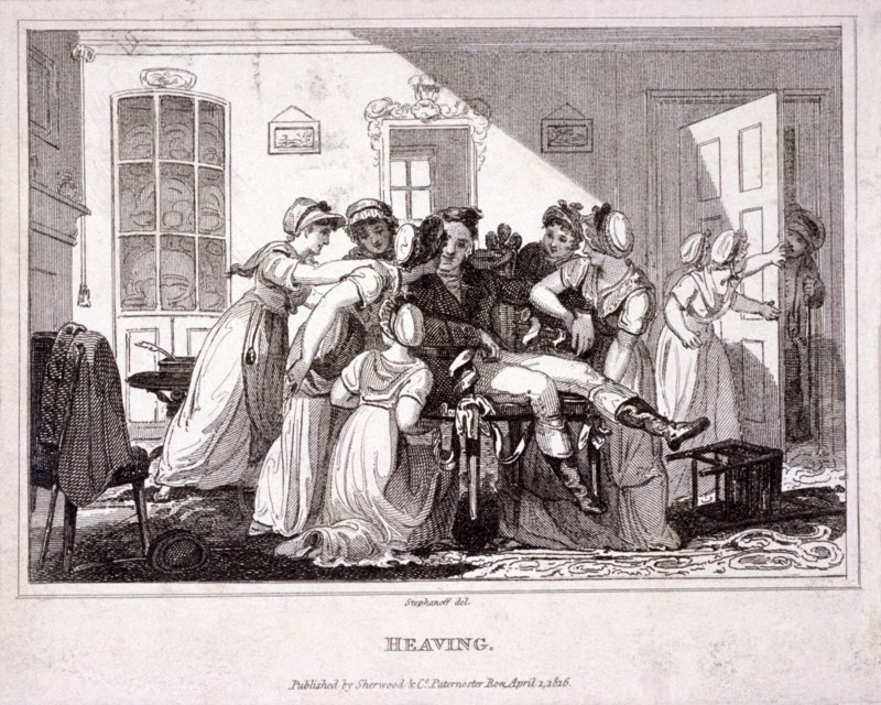 'Heaving', 1816. Artist: Anon