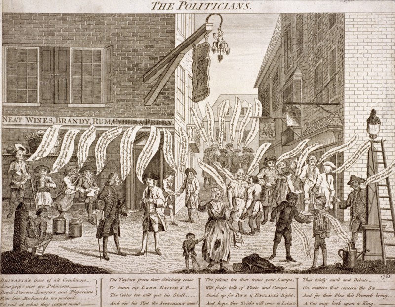 'The politicians', 1763. Artist: Anon