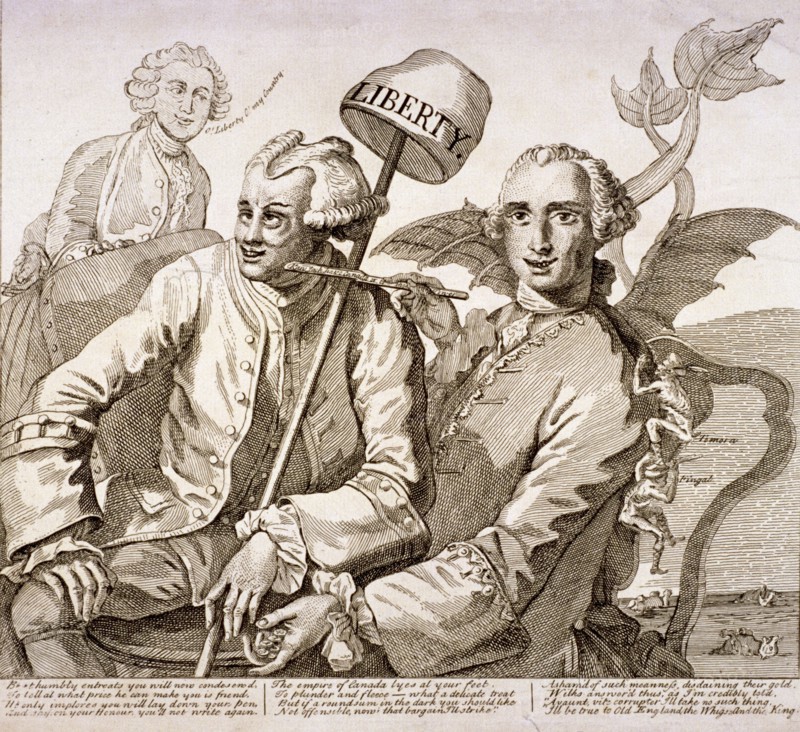 Kaw Jack have Canada or to the Tower ...', 1763. Artist: Anon