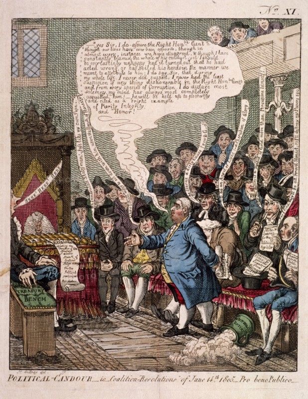 Political candour - i.e. Coalition resolutions of June 14th 1805...'. Artist: Anon