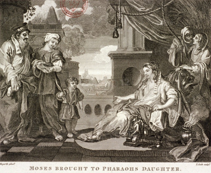 'Moses brought to Pharaohs daughter', 1809. Artist: Thomas Cook