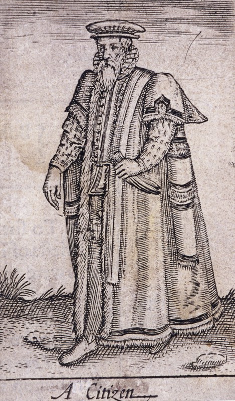 A citizen of London in civic costume, c1600. Artist: Anon