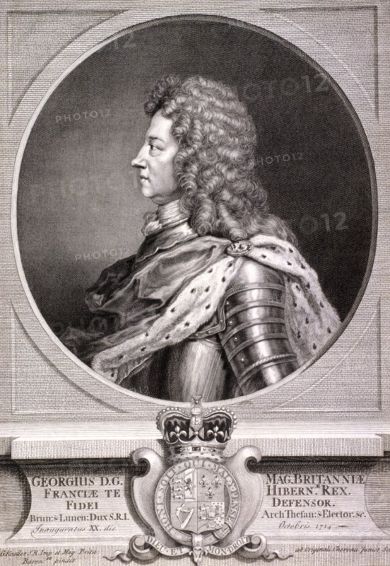 George I, King of Great Britain, c1700. Artist: J Chereau