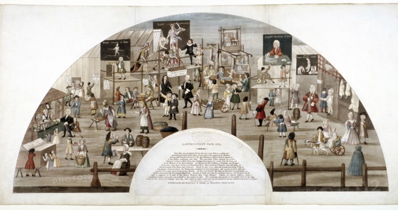Bartholomew Fair, West Smithfield, London, c1825. Artist: Anon