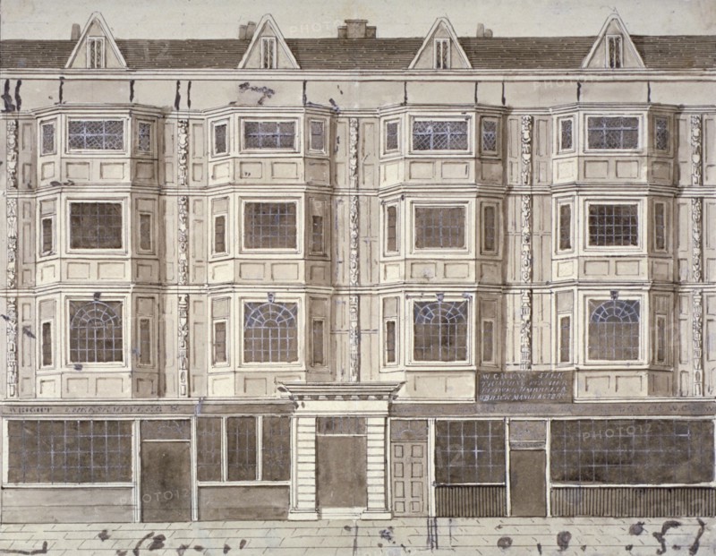 Aldersgate Street, London, c1820(?). Artist: Anon