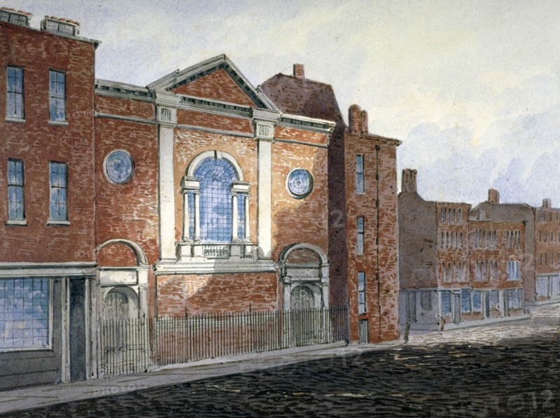 Church of St Alfege, London Wall, London, c1814. Artist: William Pearson