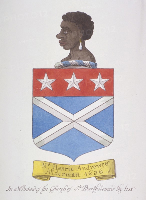 Coat of arms of Alderman Henry Andrews, 1800. Artist: Anon