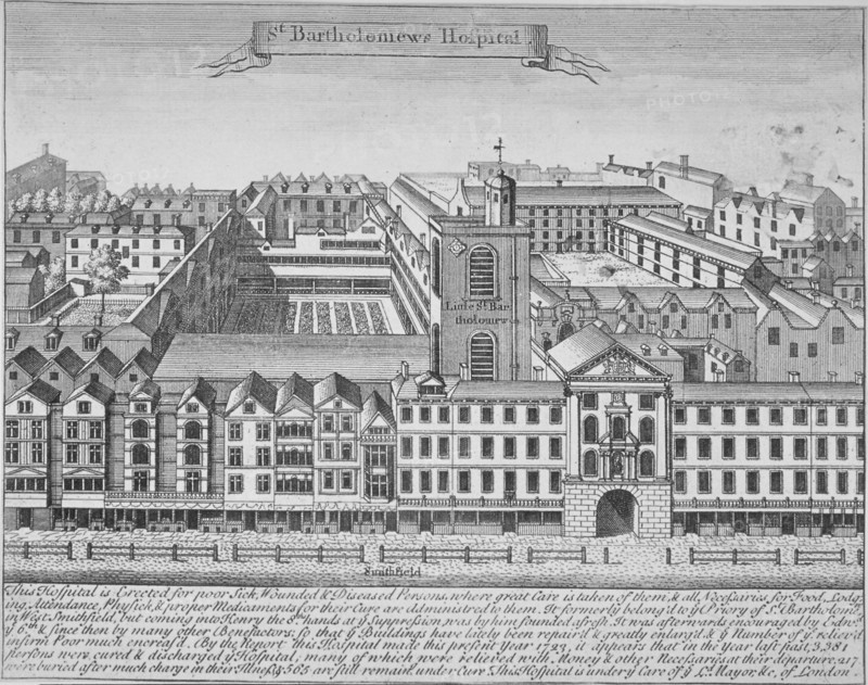 St Bartholomew's Hospital, Smithfield, City of London, 1723. Artist: Anon