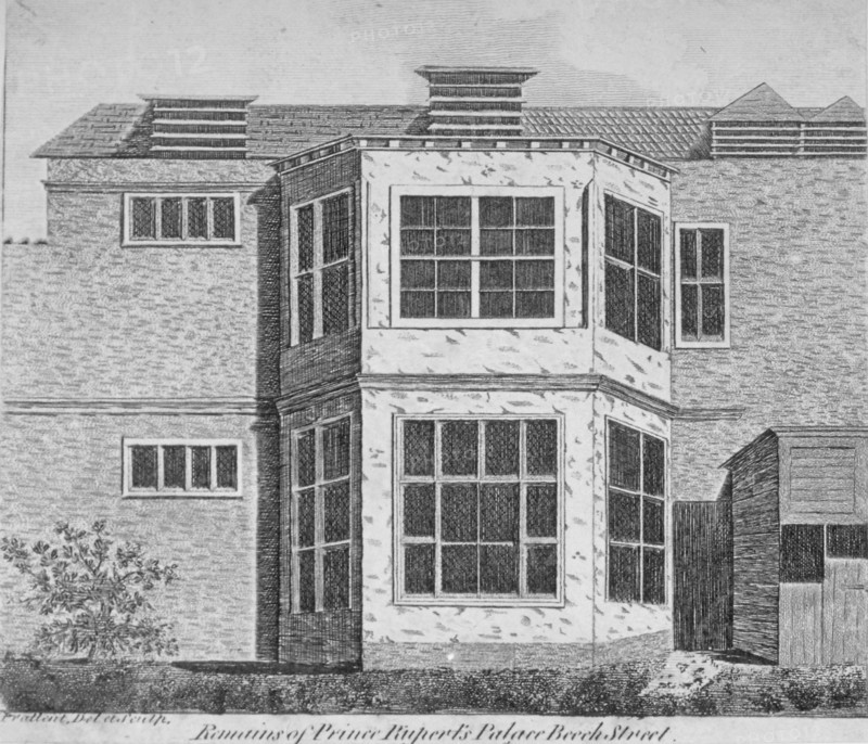 Remains of Prince Rupert's House, Beech Street, City of London, 1810. Artist: Thomas Prattent