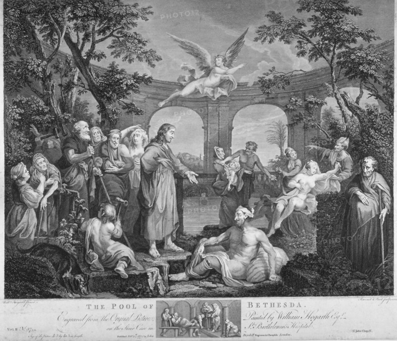 'The Pool of Bethesda', 1772. Creator: Unknown.