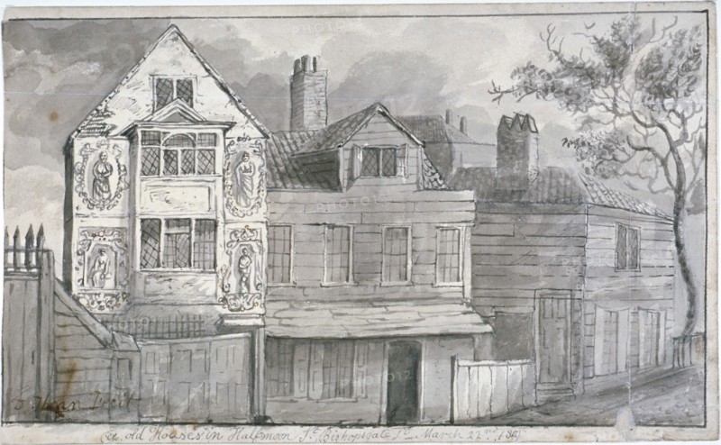 Sir Paul Pindar's House, Bishopsgate, City of London, 1810. Artist: Daniel Thorn