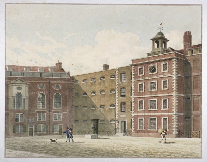 Bridewell, City of London, 1821. Artist: Thomas Hosmer Shepherd