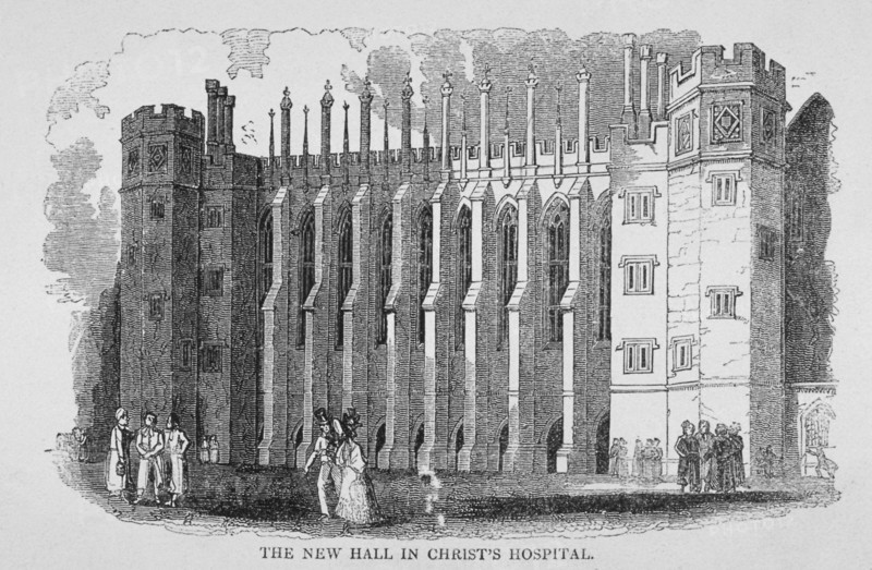 View of the hall, Christ's Hospital, City of London, 1830. Artist: Anon