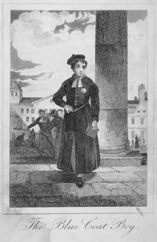 Pupil of Christ's Hospital, City of London, 1829. Artist: Anon