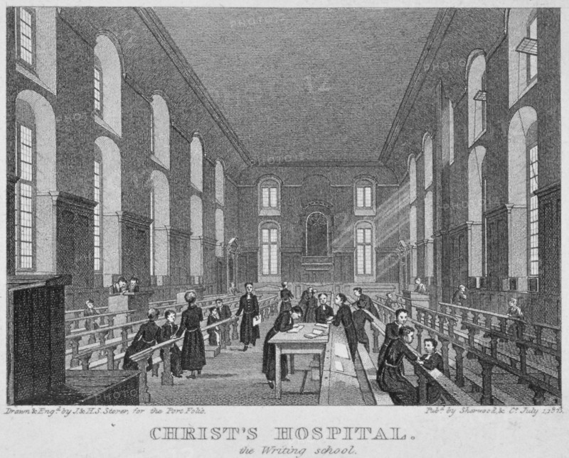 Christ's Hospital, City of London, 1823. Artist: James Sargant Storer