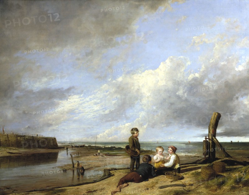 'Shrimp boys at Cromer', 1815. Artist: William Collins