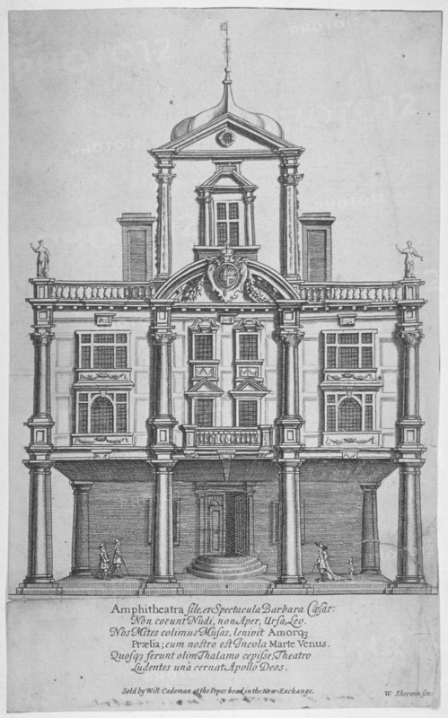 Duke's Theatre, Dorset Gardens, City of London, 1673. Artist: William Sherwin
