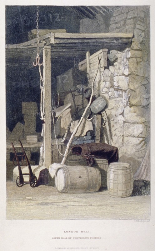 Fore Street, City of London, 1851. Artist: John Wykeham Archer