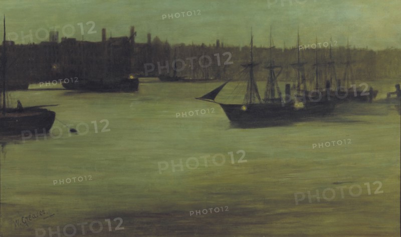 'The Pool of London', c1866-1899. Artist: Walter Greaves