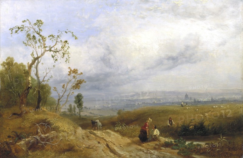 'A Peep at the Metropolis from Hampstead Heath', 1841. Artist: James Baker Pyne