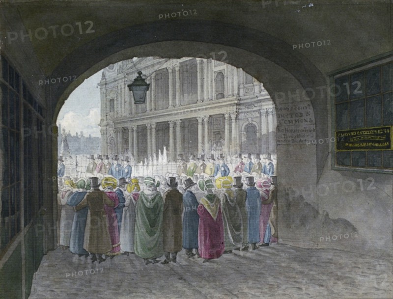View of the entrance to Dean's Court, City of London, 1820. Artist: Robert Blemmell Schnebbelie