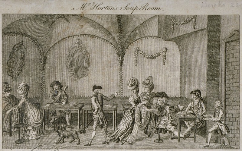 Interior view of Mr Horton's Soup Room, Cornhill, City of London, 1770. Artist: Anon