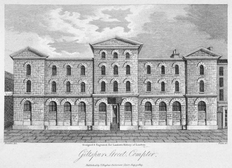 Giltspur Street Compter, City of London, 1805. Artist: H Owen