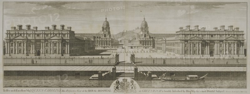 Greenwich Hospital, London, 1734. Artist: William Henry Toms